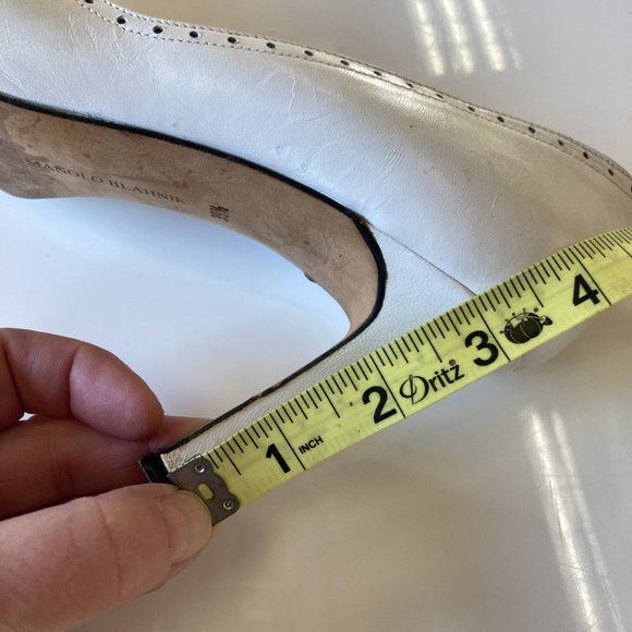 Manolo Blahnik white heel (39.5) - Picture 9 of 9